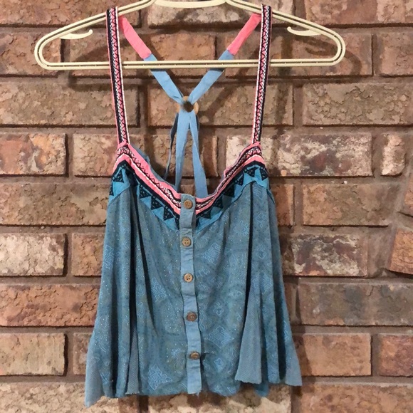 Free People Tops - 🌈Free People flowy crop tank❤️New w/o tags⭐️